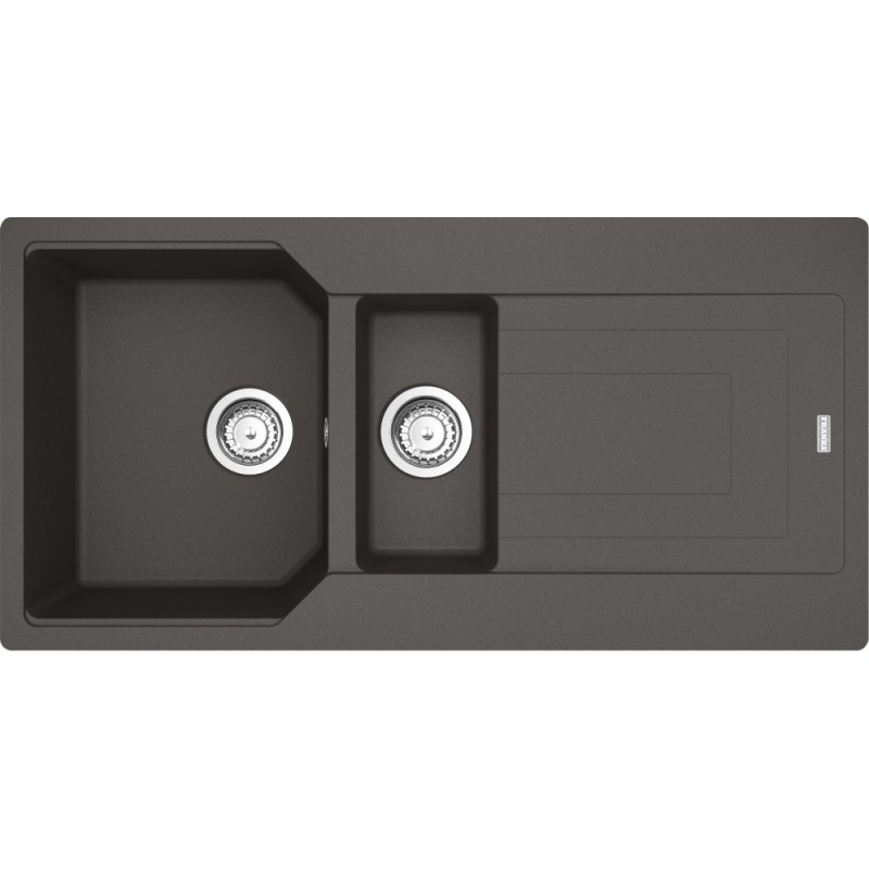 114.0714.172 Franke: Urban Built-in Sink UBG 651 114.0714.172 Single Bowl with Drainer and Bowl, Slate Grey Finish, 100x50 cm