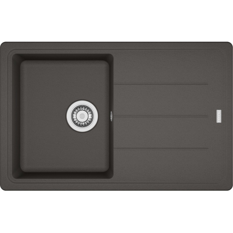 114.0714.119 PRONTA CONSEGNA - Franke Lavello una vasca con gocciolatoio Boston Incasso BFG 611-78 114.0714.119 finitura grigio ardesia da 78x50 cm