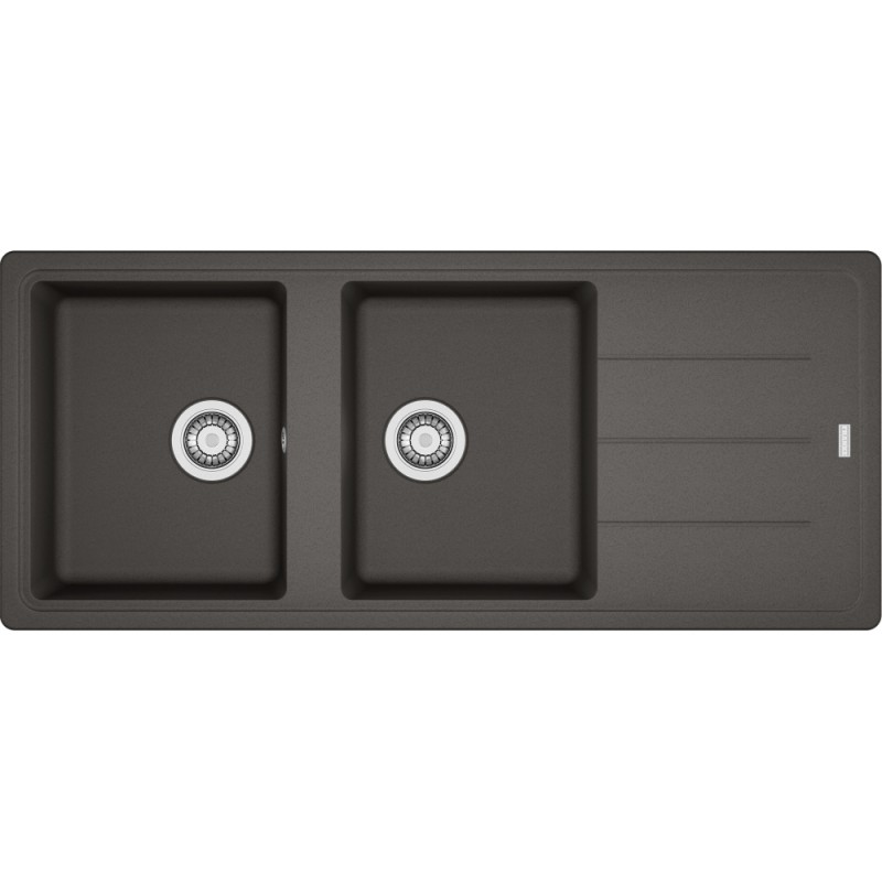 114.0714.176 Franke: Boston Built-in Sink with Drainer BFG 621 114.0714.176 Slate Grey Finish 116x50 cm