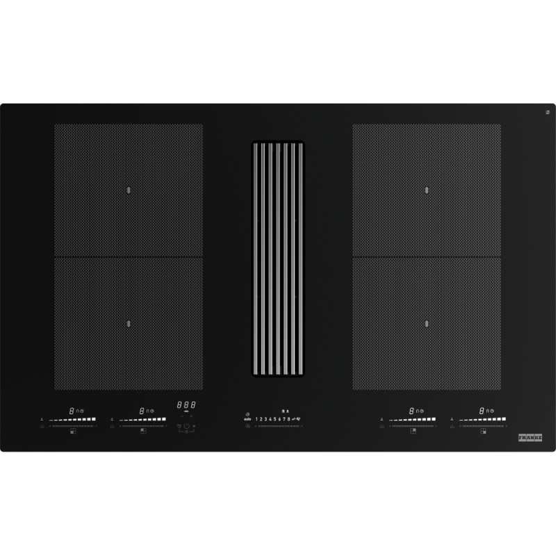 340.0705.335 Franke: Plaque à induction avec hotte Mythos 2Gether Icon Steel FMY 8391R HI 340.0705.335, 83 cm, finition noire
