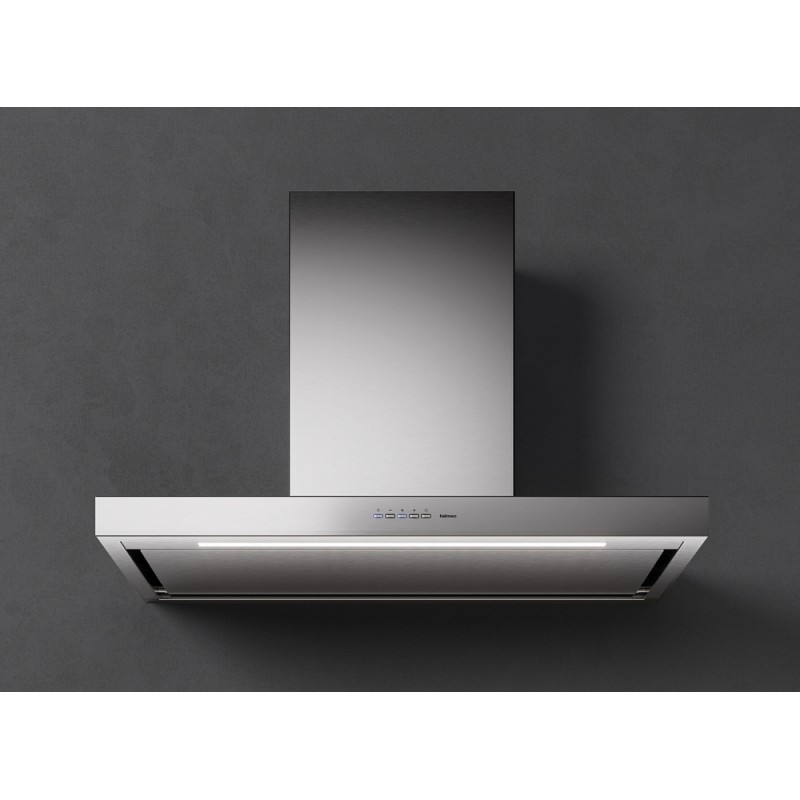 CPLN90.E24P2#EUI490F Hotte murale Falmec Plane Plus NRS, finition acier inoxydable 90 cm