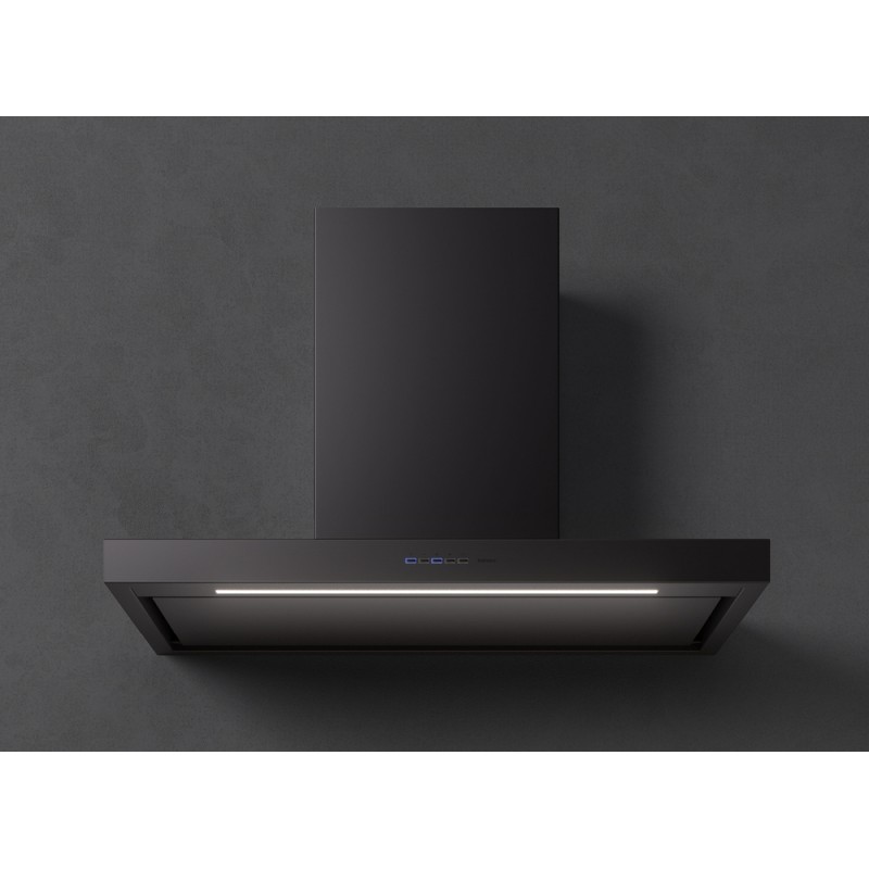 CPLN90.E24P2#EUN490F Falmec Plane Plus NRS hotte murale, 90 cm finition noire