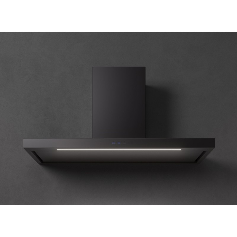 CPLN20.E24P2#EUN490F Falmec Plane Plus NRS hotte murale, finition noire, 120 cm