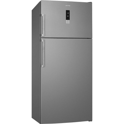 Smeg Double door freestanding refrigerator FD84EN4HX 84 cm stainless steel finish