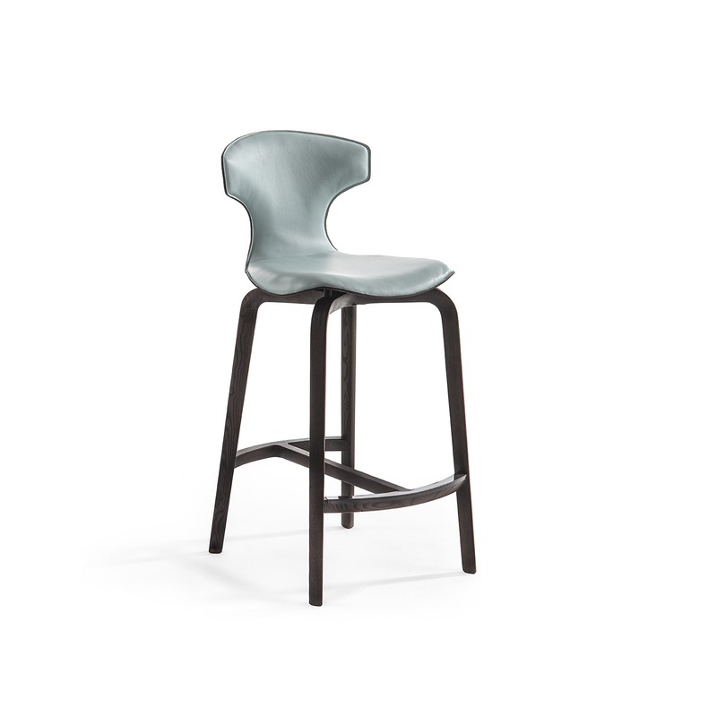 Montera 5559091 Poltrona Frau Tabouret Montera avec pieds en bois et assise au choix de H 74