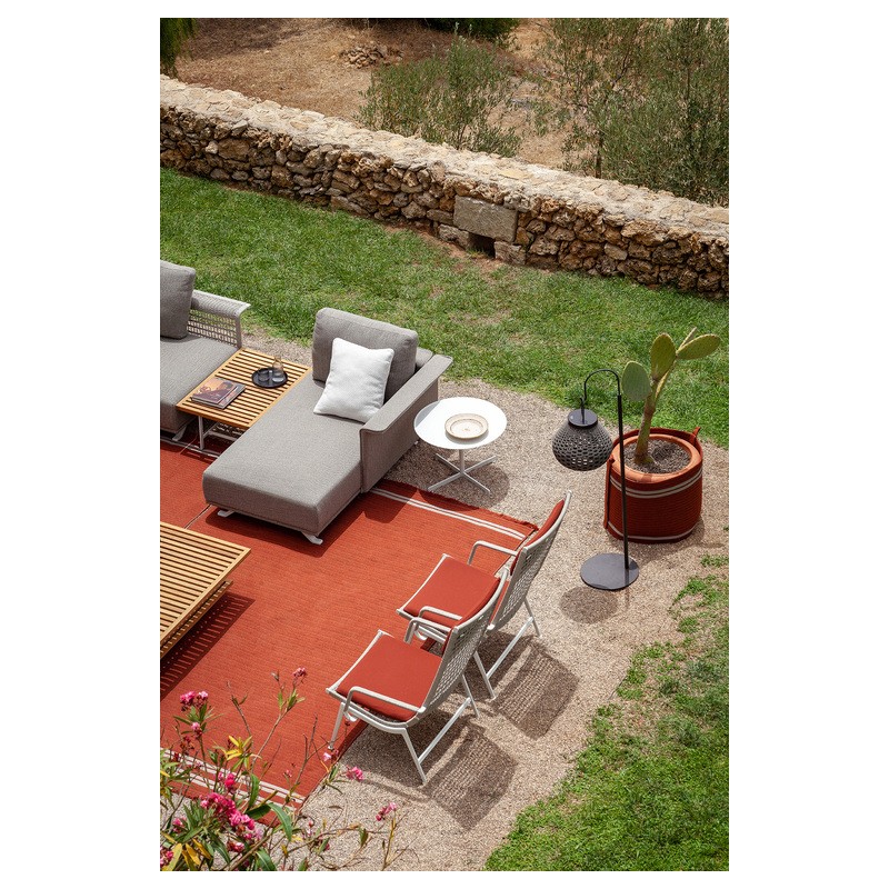 Bob Outdoor 5670632 Table basse ronde Poltrona Frau Bob Outdoor avec structure et plateau en acier Ø60 cm