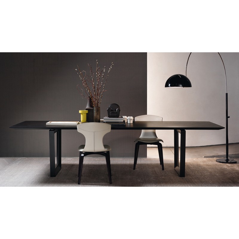 Bolero 5566620 Table Poltrona Frau Bolero avec structure en bois et plateau au choix de 250x100 cm