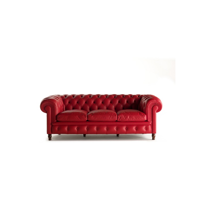 Chester 5107311 Poltrona Frau Chester canapé 3 places avec revêtement en cuir