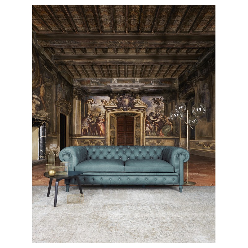 Chester One 5107312 Poltrona Frau Chester One canapé 3 places avec revêtement en cuir