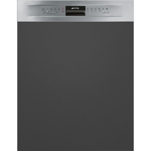 Lave-vaisselle encastrable Smeg PL292DX 60 cm entièrement intégré avec façade en acier inoxydable