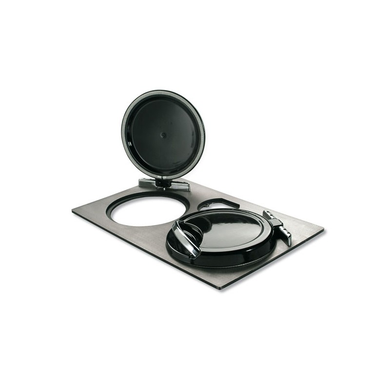 7015784 La Nordica Kit napperon avec couvercles 7015784 en fonte vitrifiée anthracite