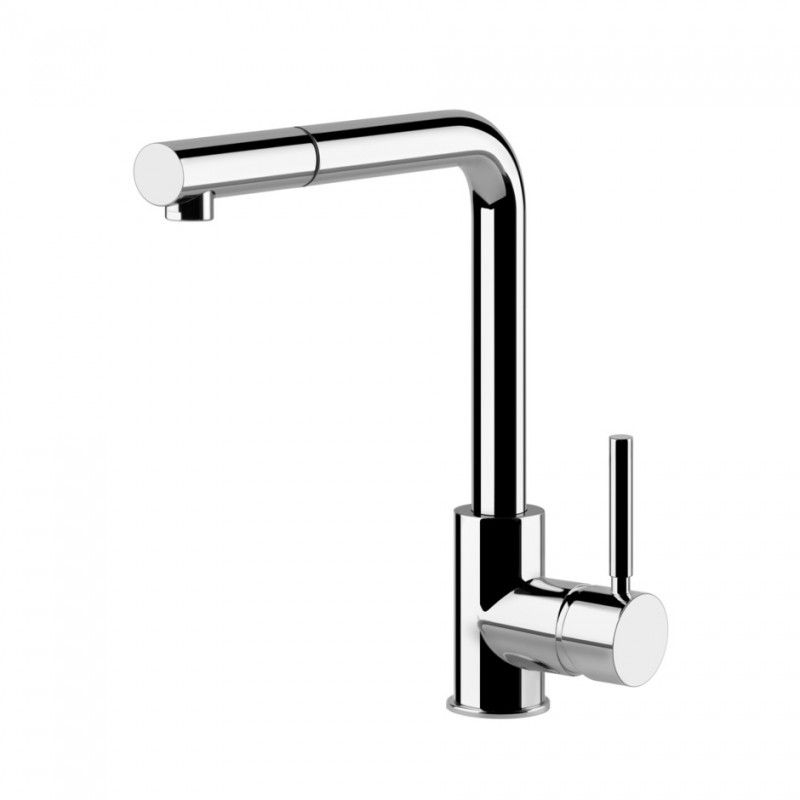 17169 031 Gessi Single-lever mixer with pull-out shower Neutron Collection 17169 031 chrome finish