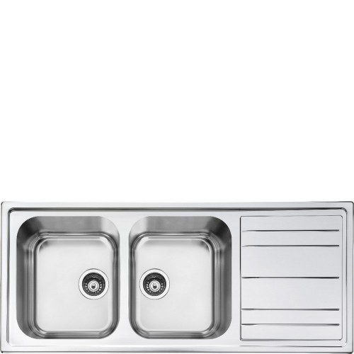 Smeg 116 cm sink with two...