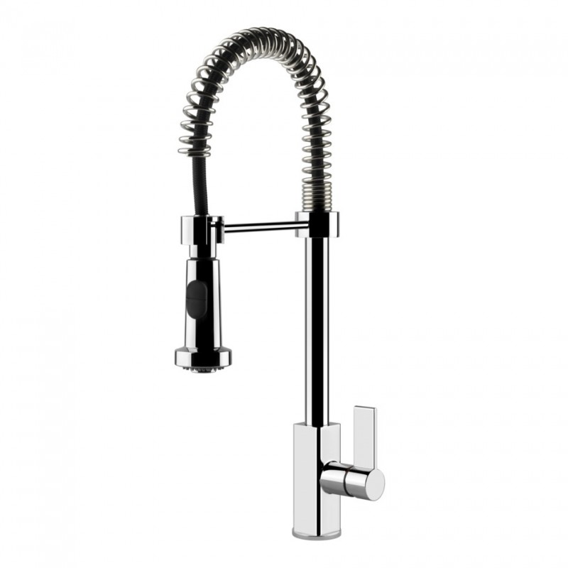 17157 031 Mezclador monomando Gessi Semi pro con ducha extraible Monaco Collection 17157 031 acabado cromo