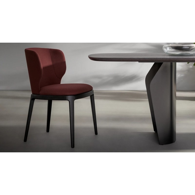 Sedia_Joy Bonaldo Sedia Joy con gambe in legno e seduta a scelta