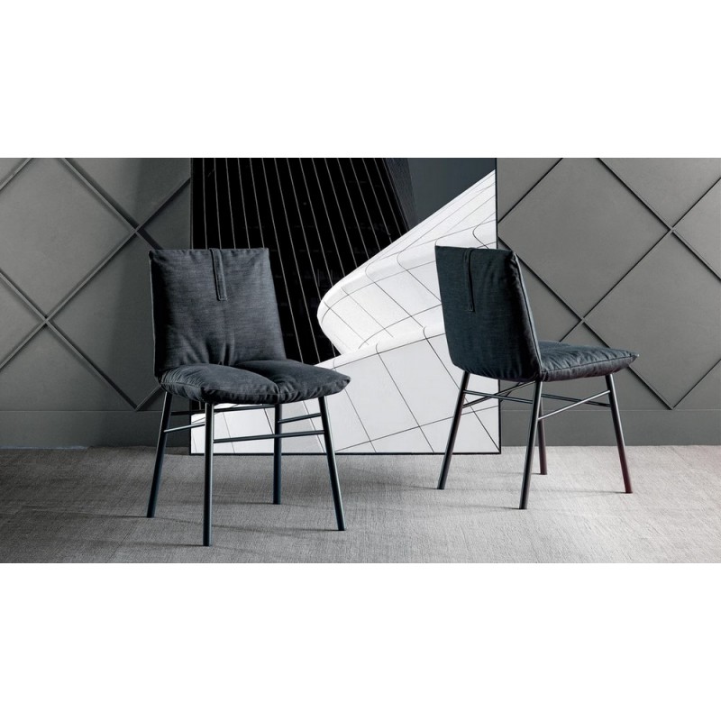 Sedia_Pil Bonaldo Pil Chair with metal legs and seat of your choice