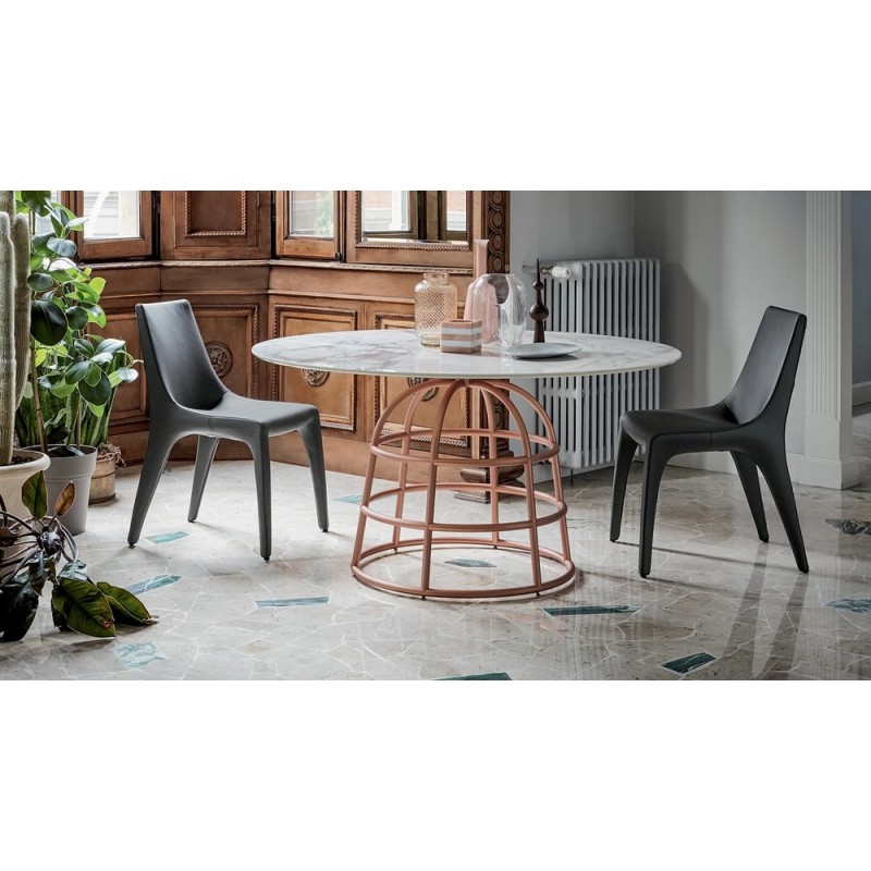Sedia_Tip Toe Chaise Bonaldo Tip Toe avec pieds en métal et assise au choix