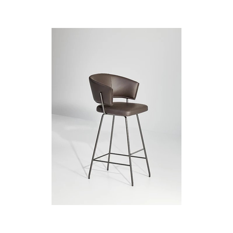 Sgabello_Bahia too H77 Tabouret Bonaldo Bahia Too H 77 avec pieds en métal et assise au choix