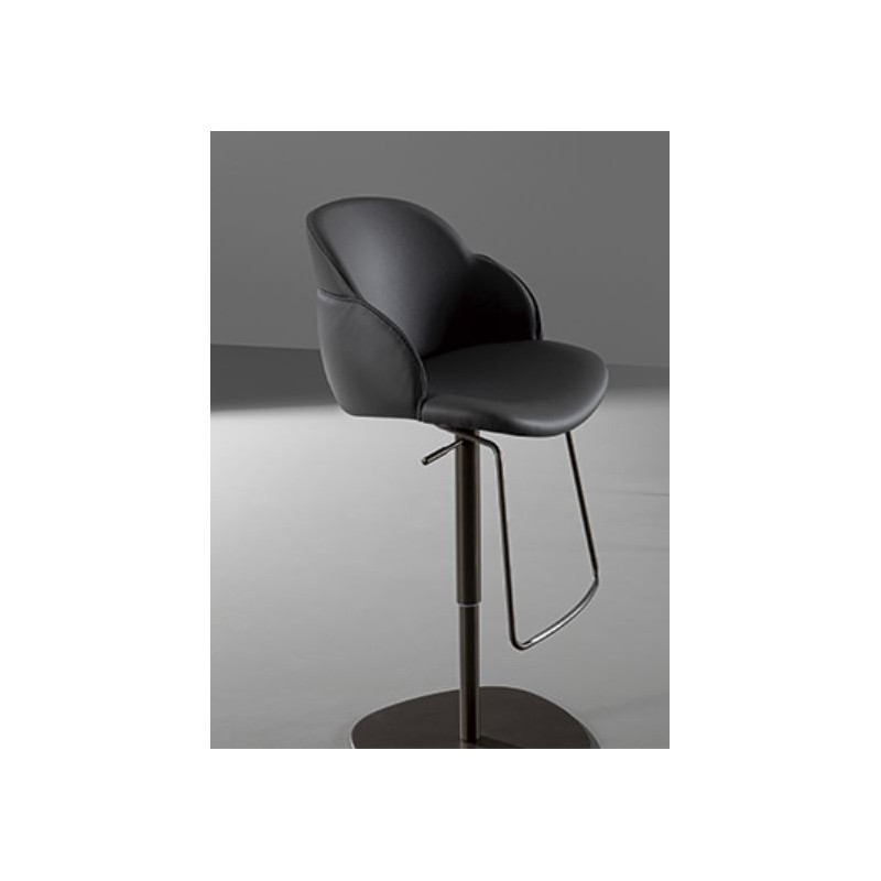 Sgabello_My way too H57-77 Tabouret Bonaldo My Way Too H 57/77 avec piètement métallique pivotant et assise au choix