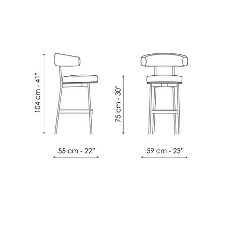 Sgabello_Neuilly too H75