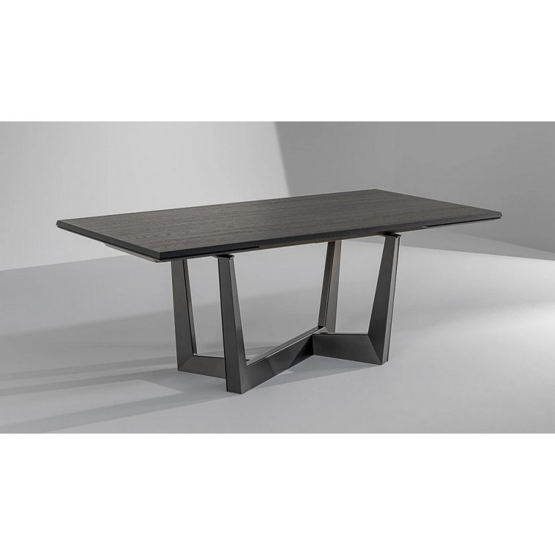 Art_160 Table fixe Bonaldo Art avec structure en métal et plateau au choix de 160x90 cm