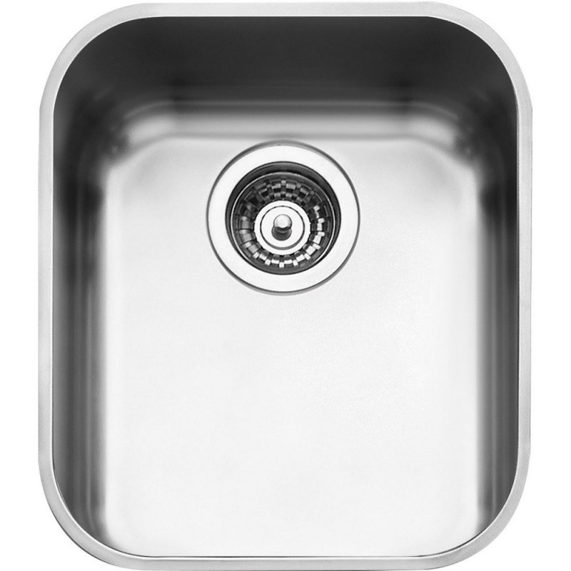  Évier Smeg UM40 à une cuve, finition inox brossé, 40 cm