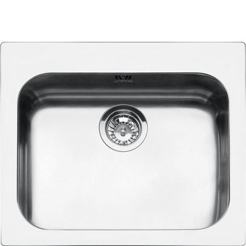 Smeg Single bowl sink VS50P3 58 cm stainless steel finish