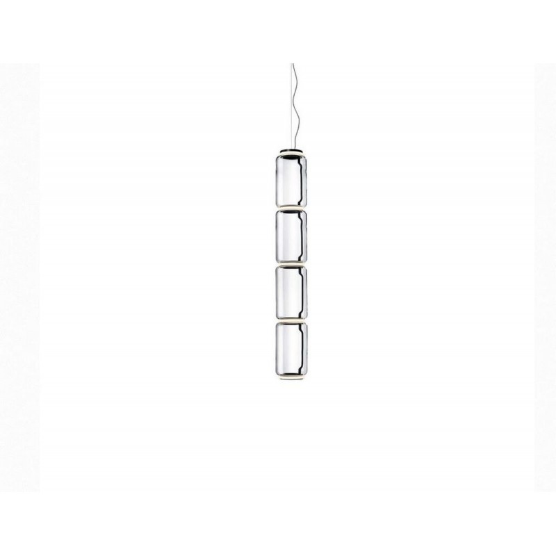 NOCTAMBULE SUSPENSION 4 Low Flos Lampada a sospensione Noctambule Suspension 4 Low Cylinder finitura nero