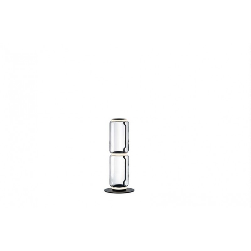 NOCTAMBULE FLOOR 2 Low Flos Lampada da terra Noctambule Floor 2 Low Cylinder Small Base finitura nero