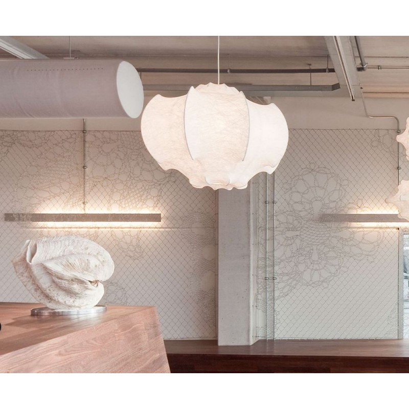 VISCONTEA Flos Lampada a sospensione a luce diffusa Viscontea finitura bianco