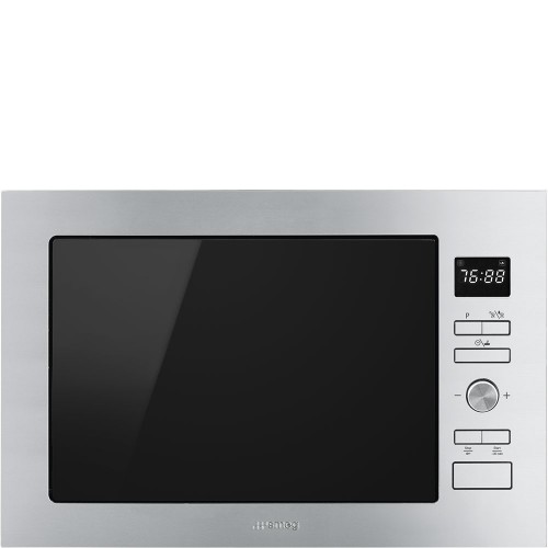 Four à micro-ondes encastrable Smeg FMI425X 60 cm avec grill, finition inox