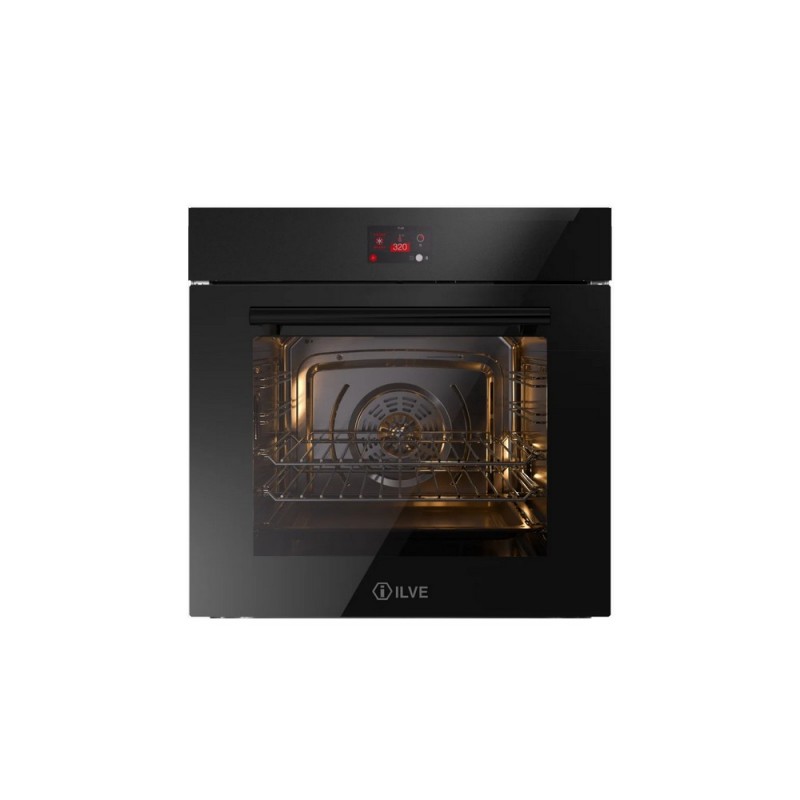 OV601GTPY PRONTA CONSEGNA - Ilve Forno elettrico pirolitico da incasso Professional Plus OV601GTPY in vetro temperato nero da 60 cm