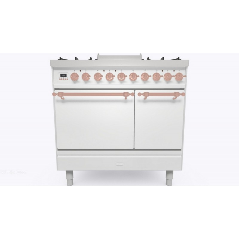 PD09FDQNE3 Ilve Cucina PD09N da incasso Nostalgie PD09FDQNE3 doppio forno cieco e piano cottura 6 fuochi con fry top e dual da 90 cm