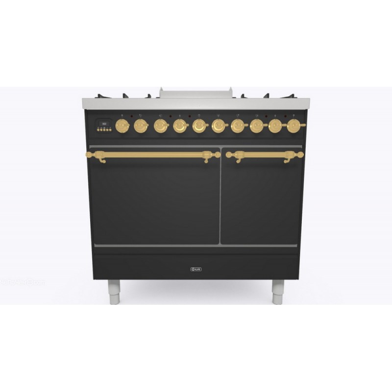 PD09FQNE3 Ilve Cucina PD09N da incasso Nostalgie PD09FQNE3 doppio forno cieco e piano cottura 6 fuochi con fry top da 90 cm