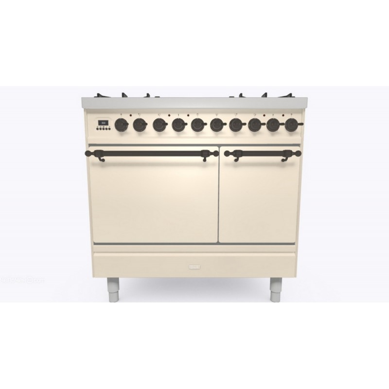 PD09IDQNE3 Ilve Cucina PD09N da incasso Nostalgie PD09IDQNE3 doppio forno cieco e piano cottura 4 fuochi e 2 zone induzione con dual da