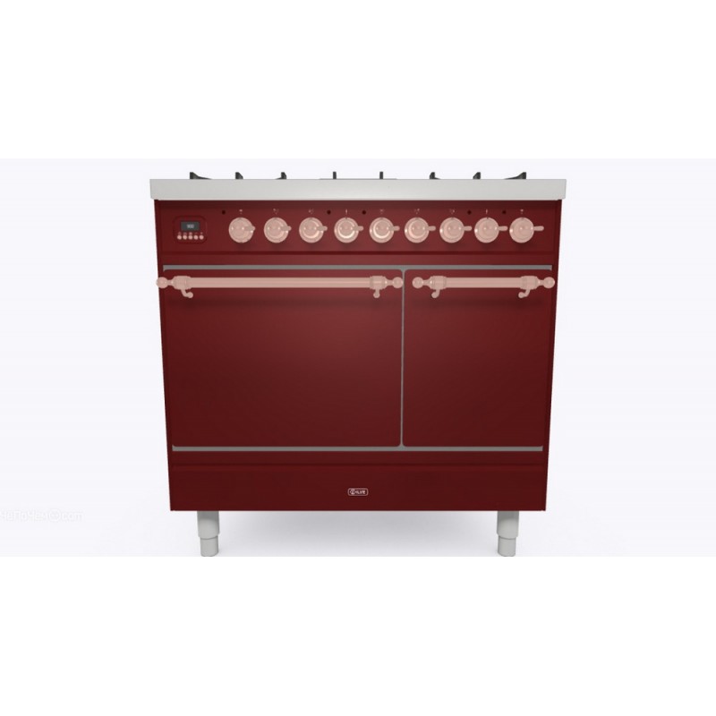 PD09PDQNE3 Ilve Cucina PD09N da incasso Nostalgie PD09PDQNE3 doppio forno cieco e piano cottura 4 fuochi con pescera e dual da 90 cm