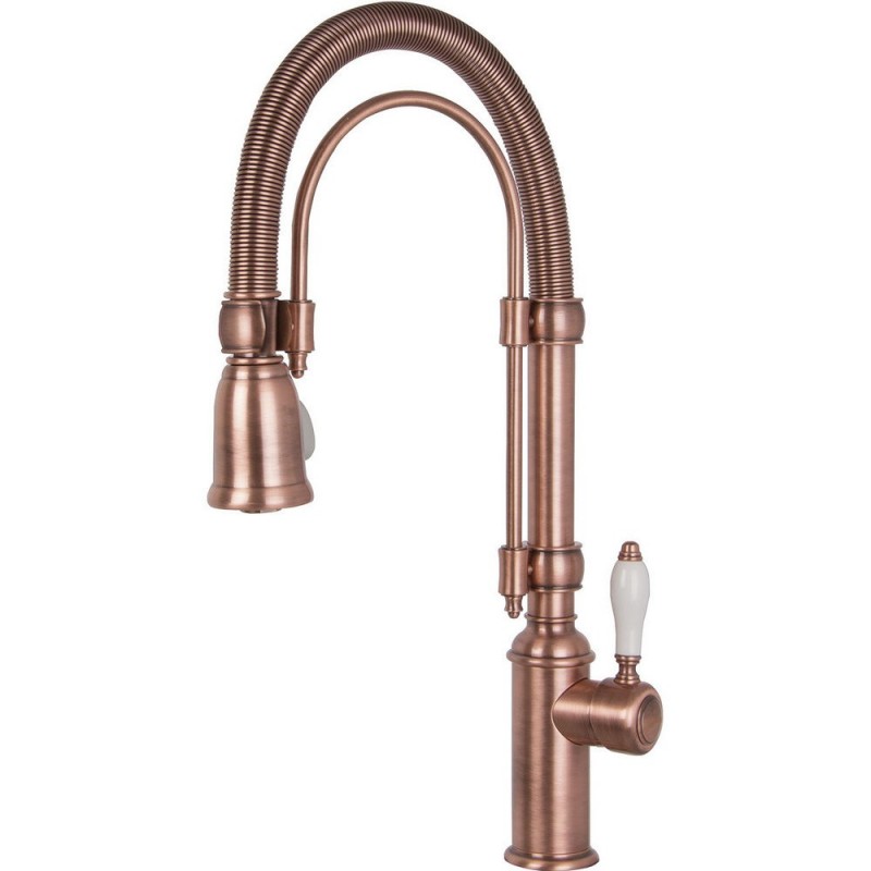  Grifo monomando Smeg MIDR7RA-2 con acabado en cobre.