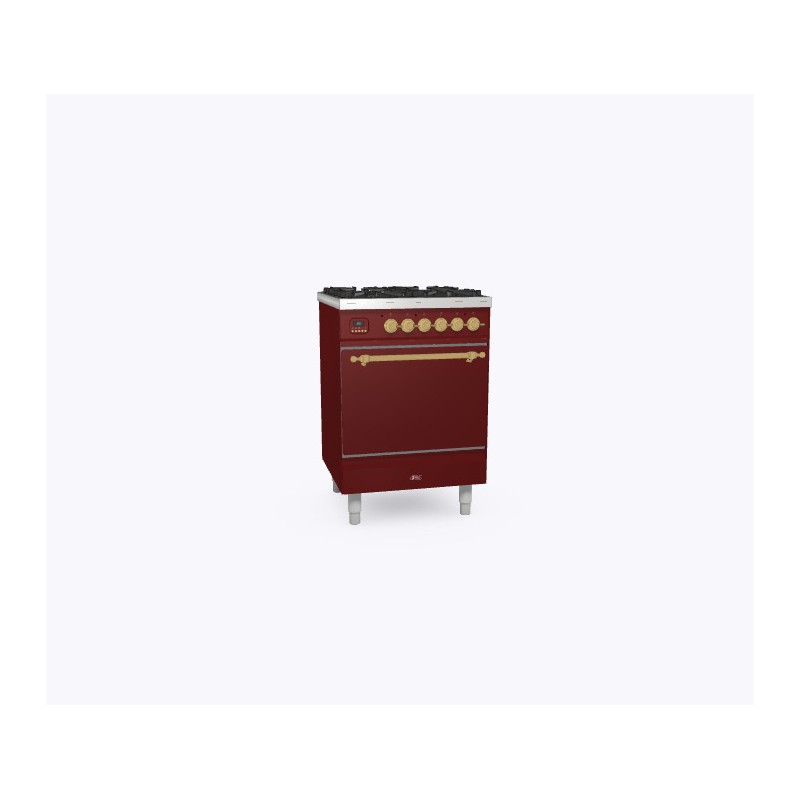 P06QNE3 Ilve Cucina P06N encastrable Nostalgie P06QNE3 four aveugle et plaque de cuisson 4 feux 60 cm