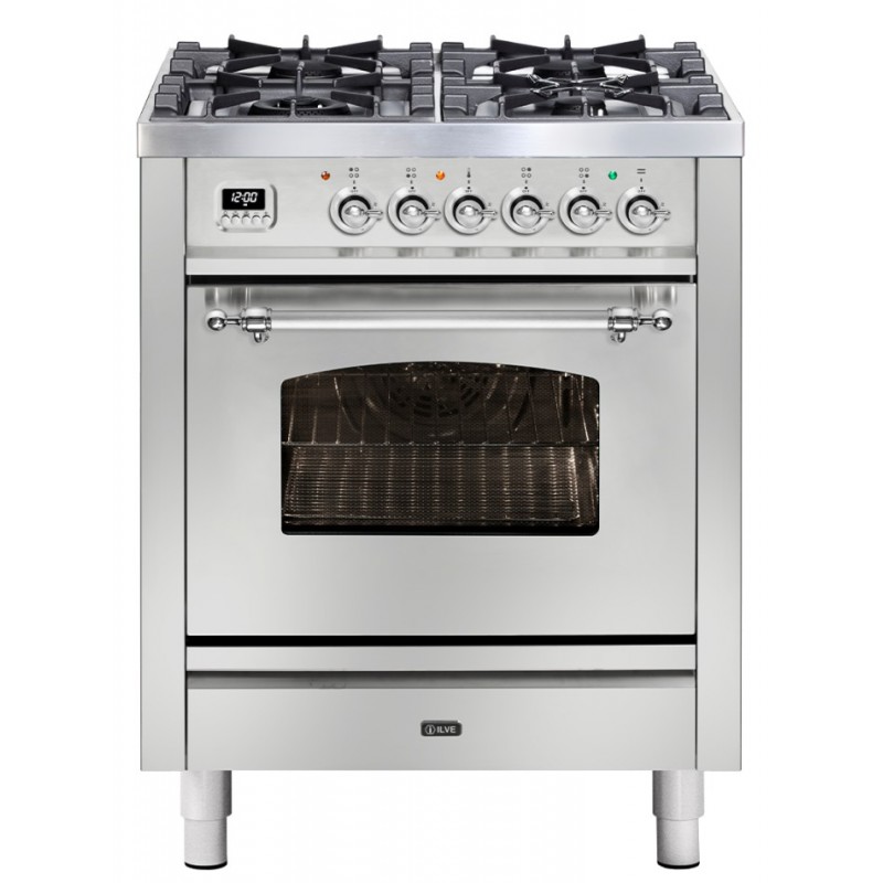 P07DNE3 Ilve Cucina P07N built-in Nostalgie P07DNE3 4-burner hob with dual 70cm hob
