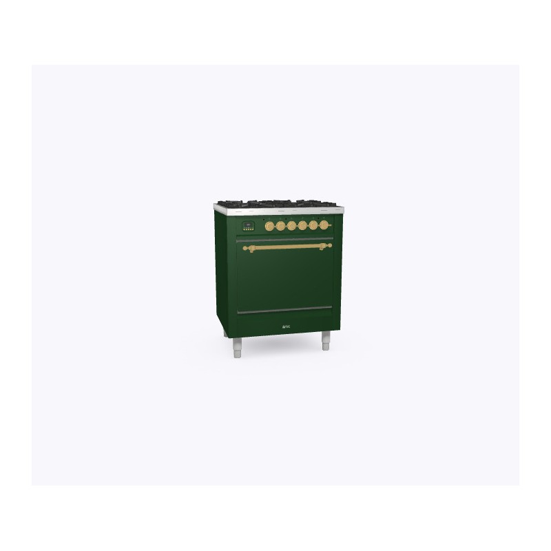 P07DQNE3 Ilve Cucina P07N Nostalgie P07DQNE3 four encastré et plaque de cuisson 4 feux avec double four de 70 cm