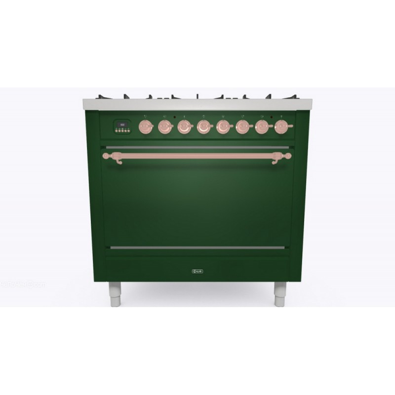 P096DQNE3 Ilve Cucina P09N built-in Nostalgie P096DQNE3 blind oven and 6-burner hob with dual 90 cm