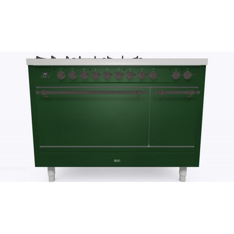 P12SDQNE3 Ilve Cucina P12N encastrable Nostalgie P12SDQNE3 four double aveugle et plaque de cuisson 5 feux avec coupe-feu et double 120