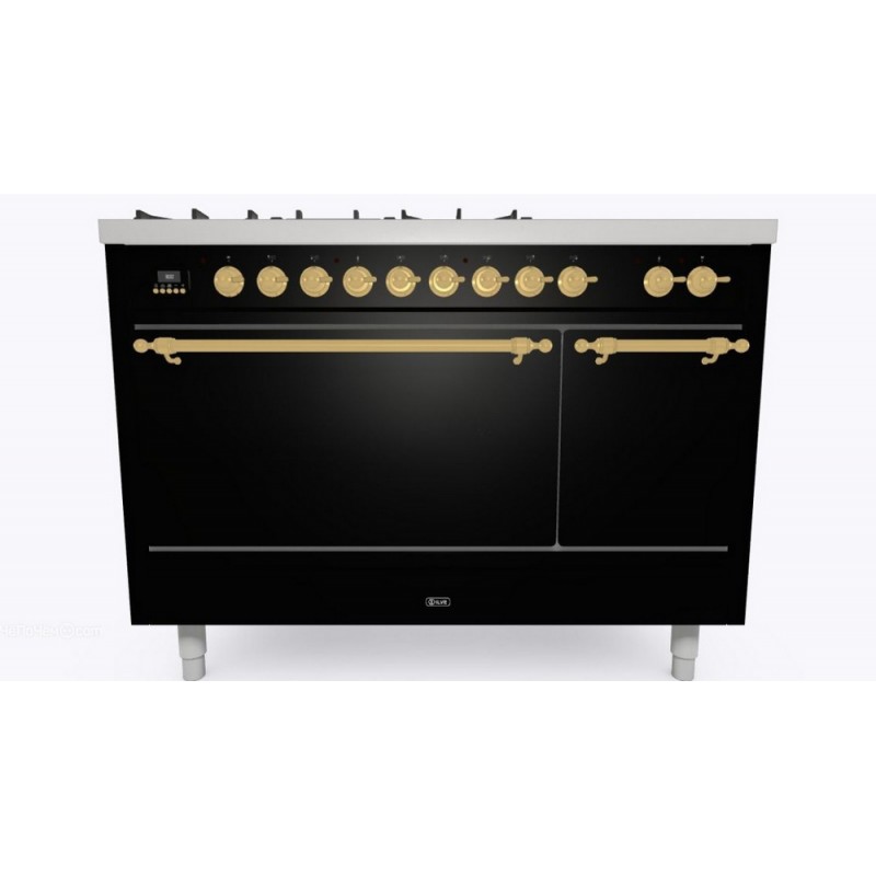 P12SQNE3 Ilve Cucina P12N built-in Nostalgie P12SQNE3 double blind oven and 5-burner hob with 120 cm coupe de feu