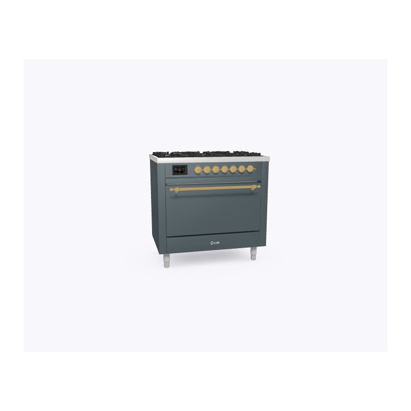 P366DDQNSY Ilve Cucina P36N encastrable Nostalgie P366DDQNSY four pyrolyse aveugle et plaque de cuisson 6 feux 91,1 cm