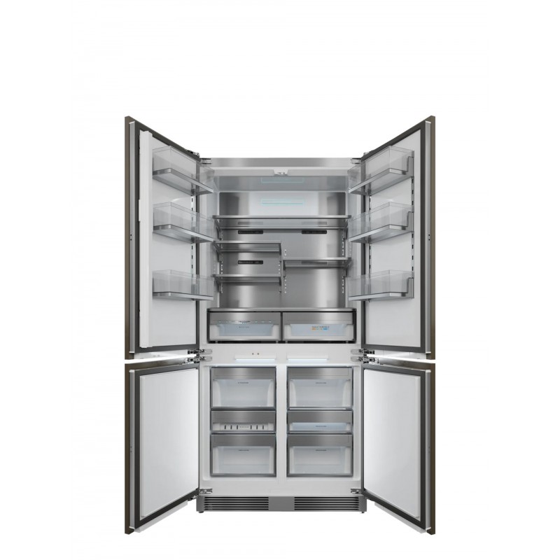 R96BICD Refrigerador empotrable Ilve R96BICD de 96 cm con cuatro puertas y asas opcionales