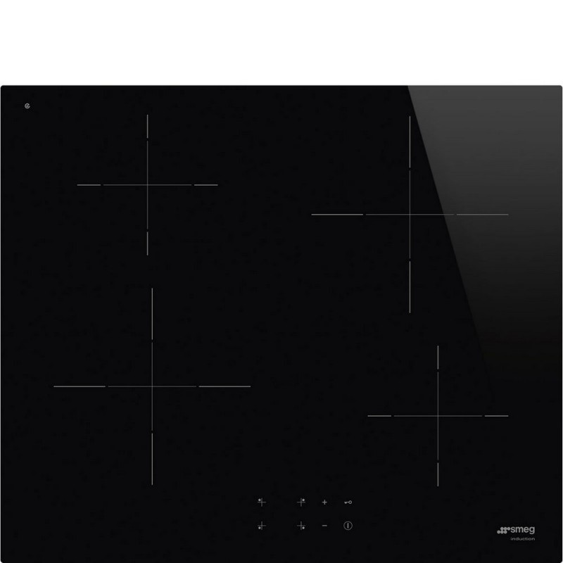  Placa de inducción vitrocerámica Smeg SI2641D de 60 cm, color negro.