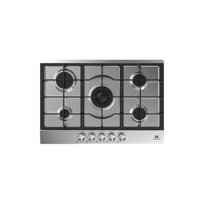 MKHG 754101-PR TC XS#BF24 Master Kitchen MKHG 754101-PR TC XS table de cuisson à gaz 75 cm finition acier inoxydable