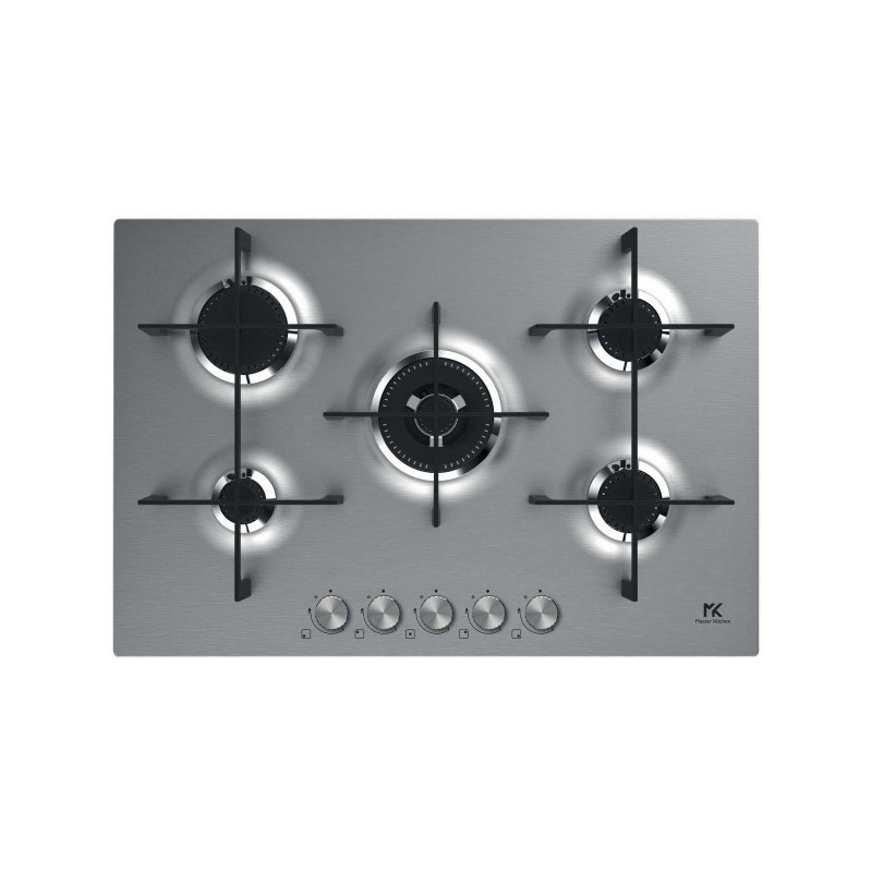 MKHG 7541-EDS FTC XS#BF24 Master Kitchen MKHG 7541 EDS-FTC XS table de cuisson à gaz 75 cm finition acier inoxydable