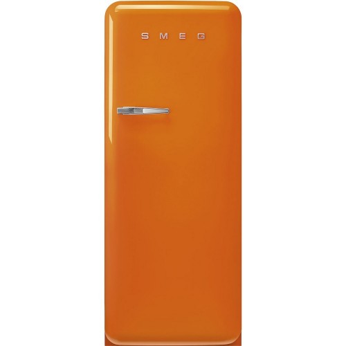 Smeg Free-standing single door refrigerator with right hinges FAB28ROR5 orange finish 60 cm