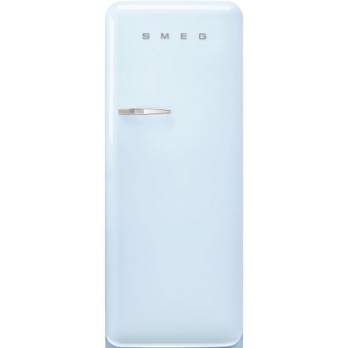 Smeg Free-standing single door refrigerator with right hinges FAB28RPB5 light blue finish 60 cm